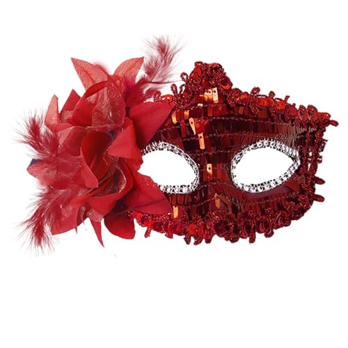 MYMENU Masquerade Mask for Women Couple Masquerade Mask for Men Shiny Venetian Mask Halloween Mask for Party Prom