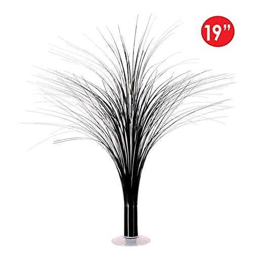 Beistle 2-Pack Metallic Spray Centerpiece, Sleek Black Decoration for New Years, Awards Night, & Birthday Parties, Table D...