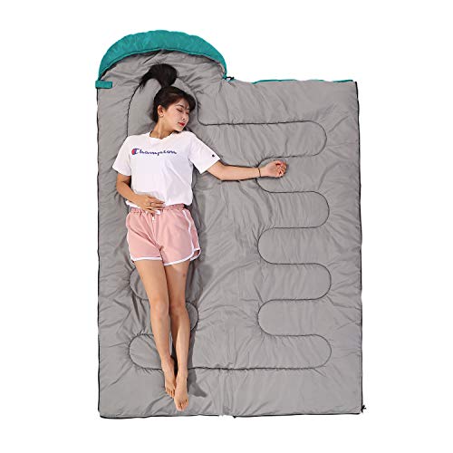 SWTMERRY Sleeping Bag 3 Seasons (Summer, Spring, Fall) Warm & Cool Weather - Lightweight,Waterproof Indoor & Outdoor Use f...