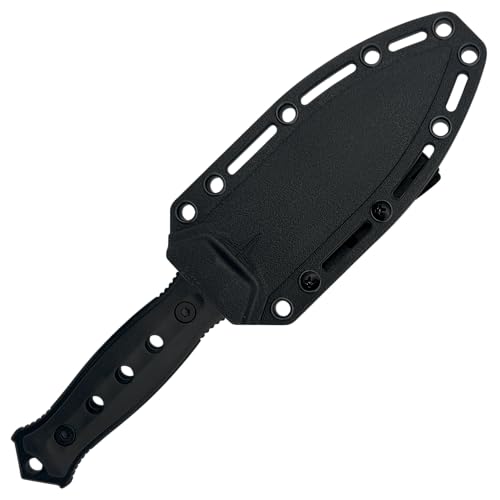 TAKUMITAK Hunting Survival Knife 9" Full Tang Fixed Blade Knives Camping Gear with Extra Set of FRN Handle Scales, MOLLE C...