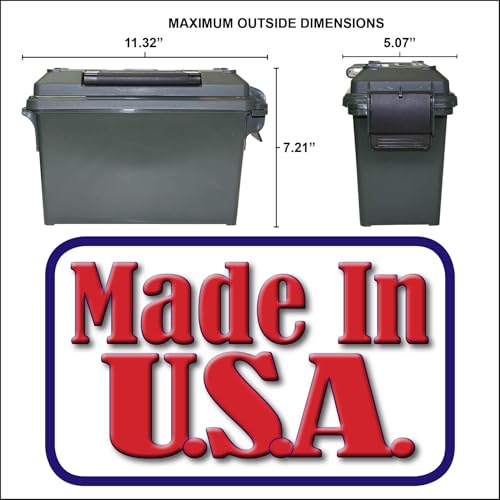 MTM TMCHG Tactical Magazine Can Handgun for Pistol Magazine Storage, USA Made, Dark Earth