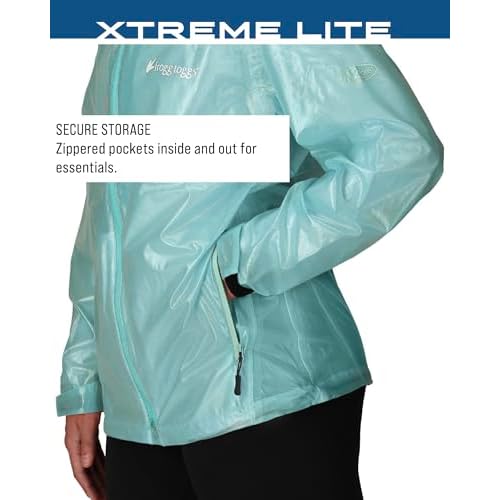 FROGG TOGGS Women's Xtreme Lite Packable 2-Layer Waterproof Breathable Rain Jacket