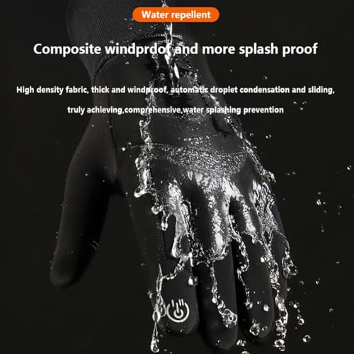 Winter Fingerless Gloves for Men Women,Waterproof, Touchscreen, Thermal Sport Gloves for Fishing Running Cycling Driving H...