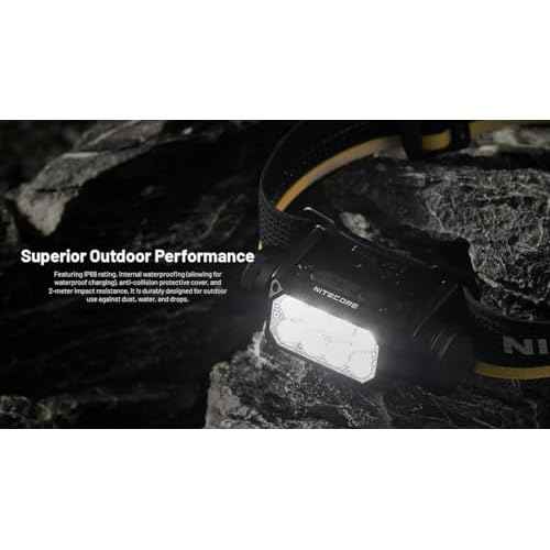 Nitecore HC65 UHE Ultra High Triple Output Metal Headlamp - 2,000 Lumens w/Storage case, Battery, and Eco Sensa USB C Cable Included