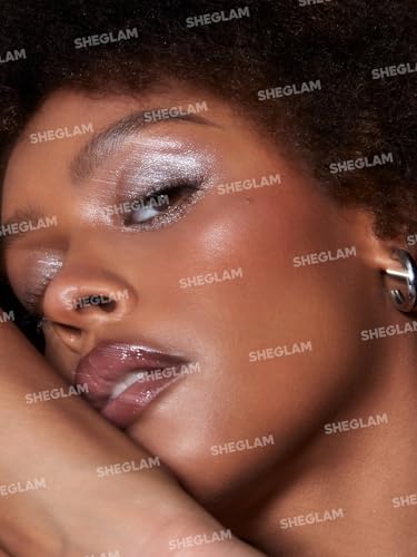 SHEGLAM Enigma Sparkly Eyeshadow Longwear Eyeshadow Single, High-Pigment Eye Shadow Compact, Smooth & Blendable Colors-Pure