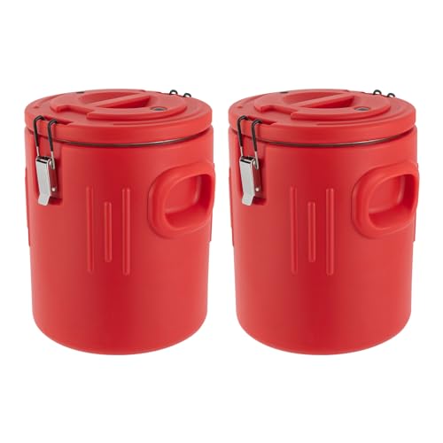 Bokknppo 5 Gallon Insulated Beverage Cooler 2PCS Hot Cold Water Cooler Portable Drink Warmer Dispenser Stainless Steel Ins...