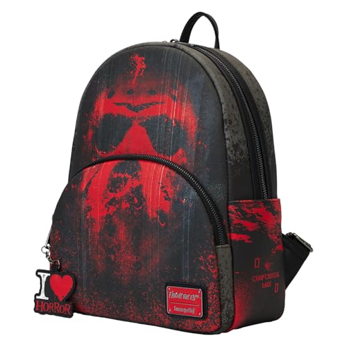 Loungefly Warner Brothers Friday The 13th I Heart Horror Mini Backpack