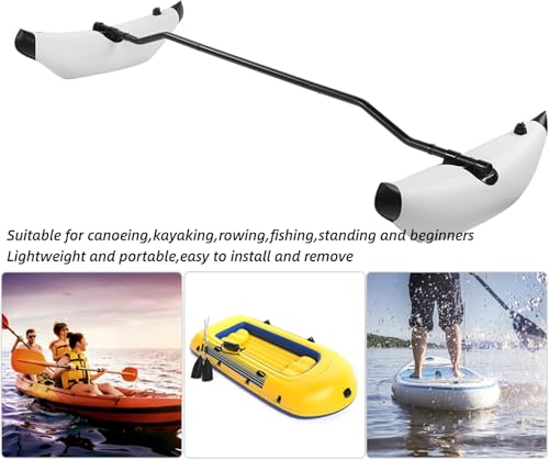 DAUERHAFT Inflatable Kayak Stabilizer , Kayak Outrigger Kit , PVC Canoe Accessories for Kayak Outrigger , Inflatable Boat ...