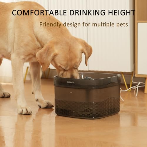 PetMuch 2.4Gal/9L Pet Water Fountains for Medium and Large Dogs and Multiple Cats Large Capacity Automatic, Dog Water Foun...