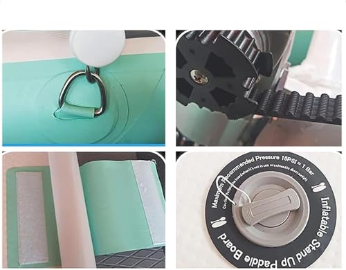 SICWEDIM Inflatable Fishing Boat Inflatable Pedal Boat, Lake Inflatable Bike, Pedal Kayak Pedal Bike Boat Enjoy Water and ...