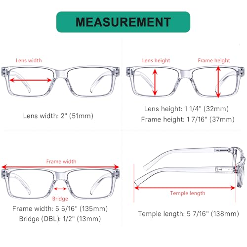 Eyekepper Vintage Reading Glasses for Men - 5 Pack Spring Hinges Classic Readers