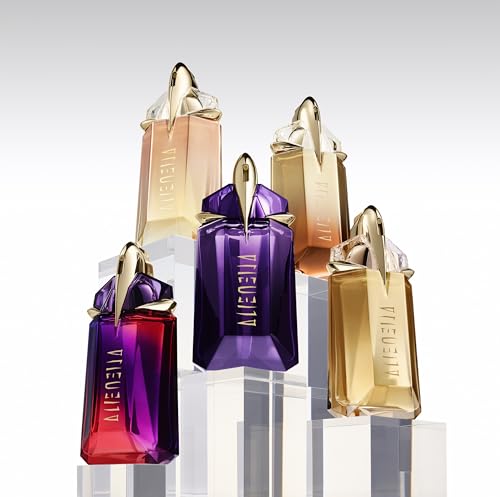 Mugler - Alien Hypersense - Eau de Parfum - Womens Perfume - Floral Woody Scent - Refillable - With Green Mandarin, Pear Accord, Jasmine, & Cashmere - 0.33 Fl Oz