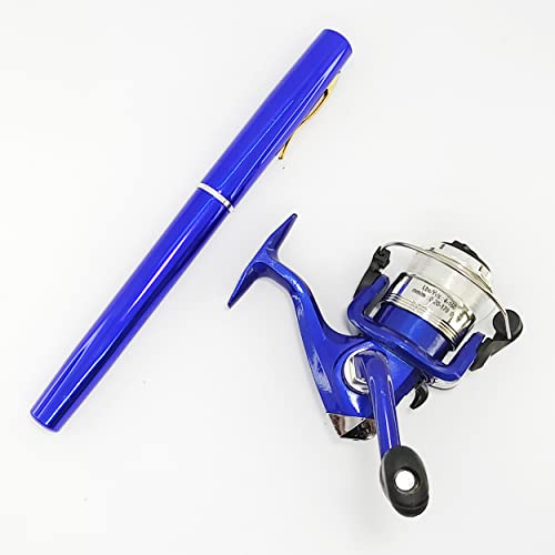Portable Pocket Telescopic 38inch Mini Pen Fishing Rod Spinning Reel Combos Pen Folded Fishing Pole Spinning Wheel Gift fo...