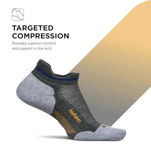 Feetures Elite Golf Max Cushion Tab Ankle Socks - Sport Sock with Targeted Compression