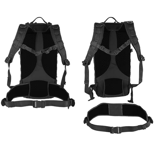 MAXPEDITION Gyrfalcon Backpack (Black) 36L Tactical Backpack with Detachable Waist Pack, MOLLE Internal Frame Rucksack, Mi...