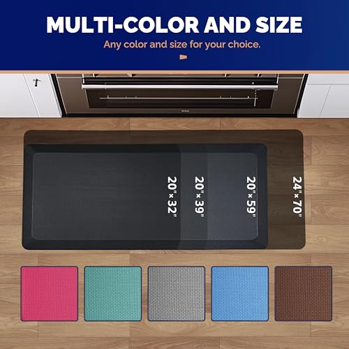FEATOL Anti Fatigue Mat for Standing, 9/10 Extra Thick Ergonomic Standing Desk Mat, Comfort & Durable Memory Foam Standing...
