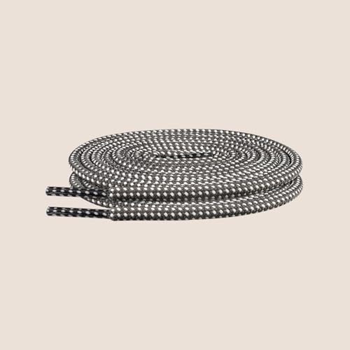 Round Shoe Laces for Sneakers,4.5MM Shoelaces Replacement for Work & Hiking Boot, Running Shoe Strings Men Women