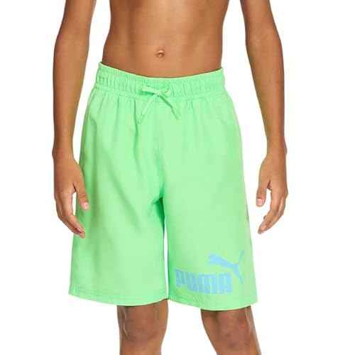 PUMA Boys' Number One Logo Swim Trunks