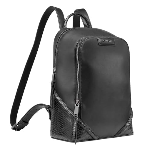 Calvin Klein Iver Organizational Backpack, Black/Gunmetal, One Size