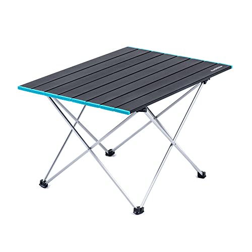 Naturehike FT08 Portable Camping Table, Ultralight Aluminum Folding Beach Table with Carry Bag for Outdoor Cooking, Picni...