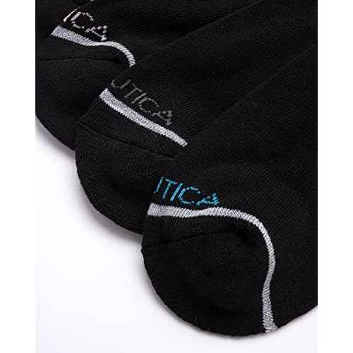 Nautica Womens Quarter Socks ? 6 Pack Cushioned Moisture Wicking Breathable Womens Crew Socks for Running and Workouts