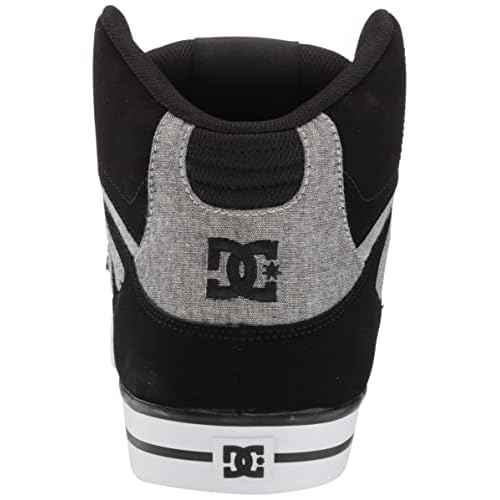 DC Men's Pure High Top Wc Skate Shoes Casual Sneakers, Black/Battleship/Armor, 10.5