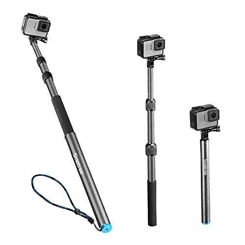 Smatree Carbon Fiber Detachable Extendable Floating Pole Selfie Stick Compatible for GoPro Hero 13/12/11/10/9/8/7/6/5/4/3 ...
