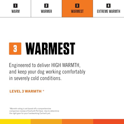 Carhartt Firm Duck Insulated Dog Chore Coat, Durable Weather Resistant Jacket for Cold and Windy Conditions, PFAS Free (Ca...