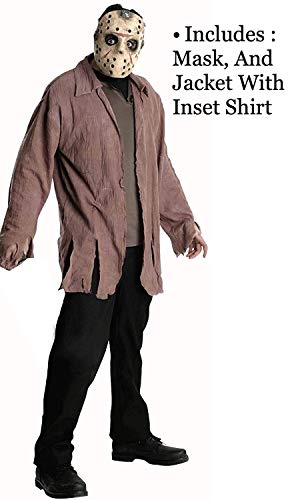 Rubies Men's Friday The 13th Jason Costume, Brown