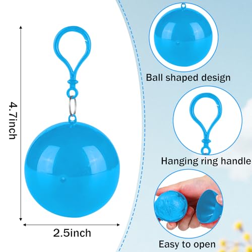 1PCS Portable Emergency Raincoat Ball,Windproof and Rainproof for Travel, Festivals,Theme Parks,Camping and Outdoor Use
