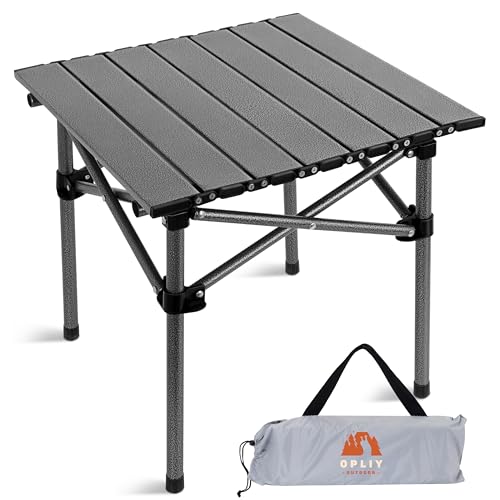 Opliy Folding Camping Table,Portable Table for 1-2 Persons -Collapsible Table Lightweight with Carry Bag for Camping, Hiki...