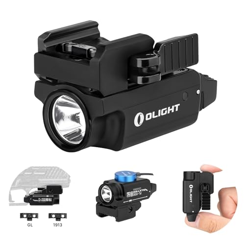 OLIGHT PL-Mini 2 Valkyrie 600 Lumens Magnetic USB Rechargeable Compact Weaponlight with Adjustable Rail, High Performance ...