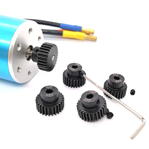 MakerDoIt 48P Pinion Gear Set 3.175mm 48 Pitch 24T 25T 26T 27T 28T RC Parts
