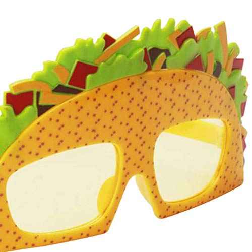 Sandwich Eyeglasses Novelty Funny Eye Glasses Sunglasses Eyewear for Adults Kids - Yellow