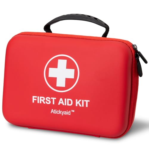 First Aid Kit 340 Piece, Premium Waterproof Hard Shell Medical Kit for Car, Home, Office, Travel, Camping, Sports, Outdoo...