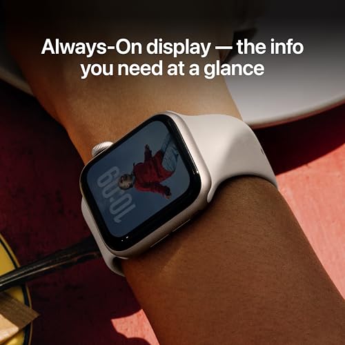Apple Watch SE 3 [GPS 40mm] Smartwatch with Starlight Aluminum Case with Starlight Sport Band - S/M. Fitness and Sleep Tra...