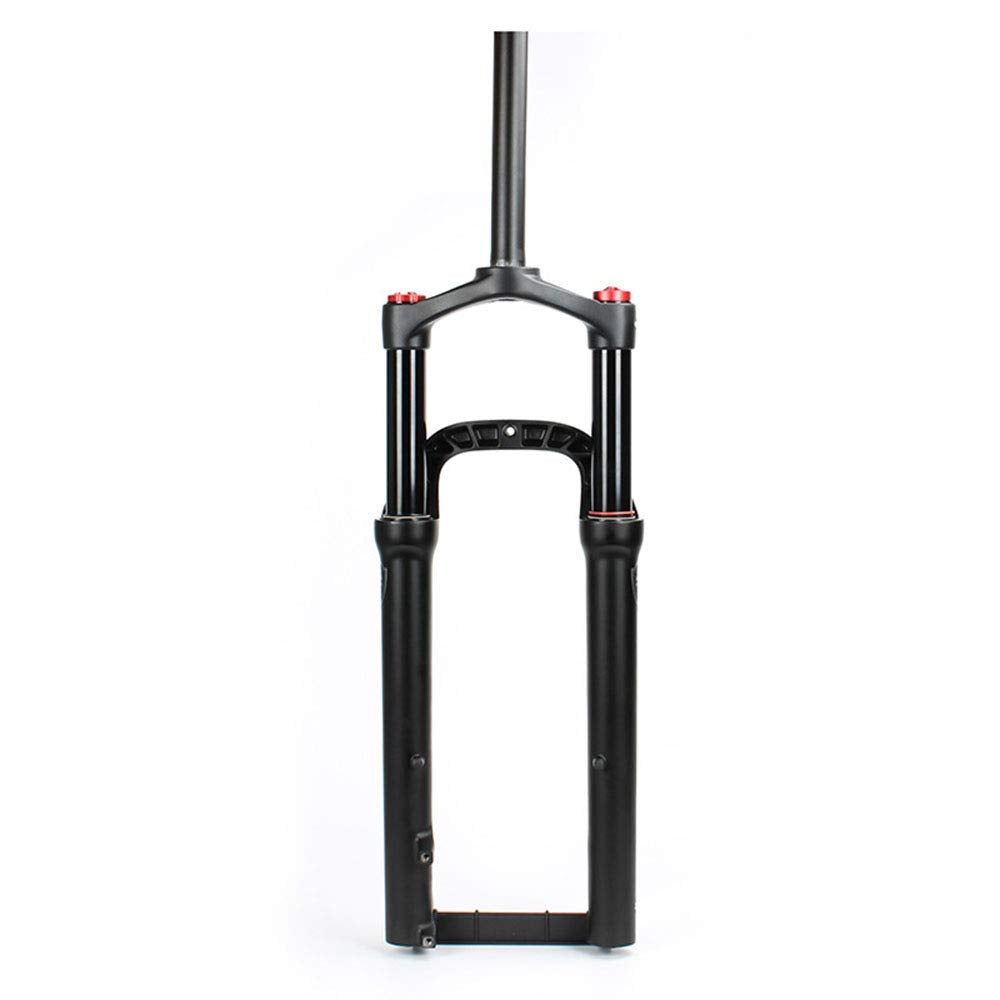 Syvrac 26Inch Bike Fat Air Fork, 1-1/8" Steering Tube Spread 135MM Travel 120MM Inner Tube D34MM for Beach Snow Bike E-Bike