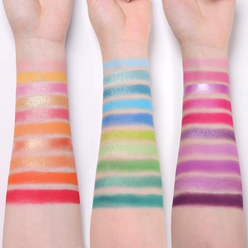 Tintark 30 Colors Makeup Eyeshadow Palette for Beauty & Matte Metallic Shimmer Pearl Glitter Eye Shadow Pallet & Rainbow C...
