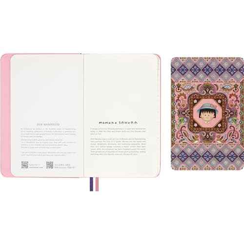 Moleskine Limited Edition Sakura Notebook with lenticular optical-effect cover by Momoko Sakura, Hard Cover, Ruled, Pocket (3.5" x 5.5"), Maruko floral, 160 pages