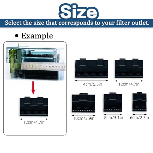 HOZOE Aquarium Filter Baffle, Fish Tank Accessory, Helps Maintain a Calm Water Surface and Slow Down Water Flow, Fish Tank...