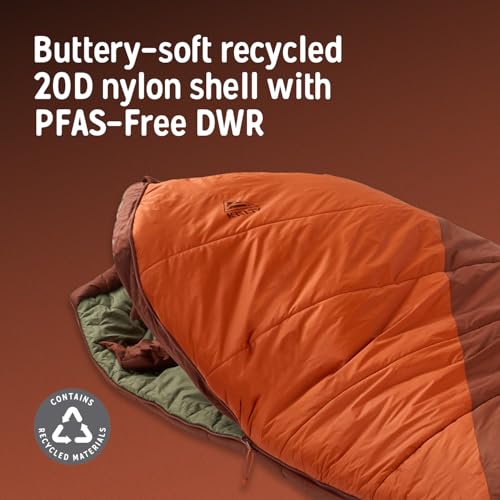 Kelty Cosmic Synthetic Fill 0 Degree Backpacking Sleeping Bag, Regular – Compression Straps, Stuff Sack Included