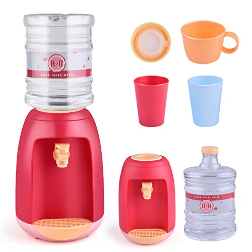 Mini Water Dispenser for Kids, Small Water Dispenser, Kawaii Kitchen Set, Lovely Simulation of Water Dispenser Deskt Decor...