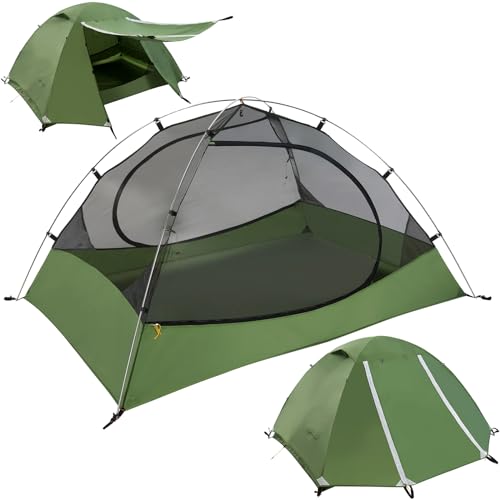 Clostnature Lightweight Backpacking Tent - 1/1.5/2/3/4/6 Person Ultralight Waterproof Camping Tent, 3 Season Large Size Ea...