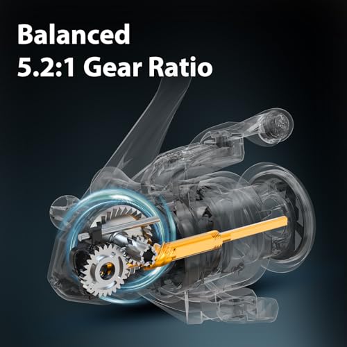 HANDING M1 Spinning Reel, Freshwater Fishing Reels Spinning, 9+1 Ball Bearings, 26.5LBs Max Drag, 5.2:1 Gear Ratio, Graphi...