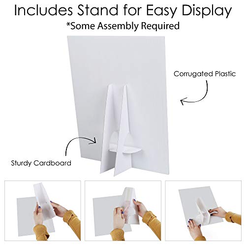 Big Dot of Happiness Photo Booth Sign with Stand – Festive & Durable Plastic Display – Indoor & Outdoor Party Decoration –...