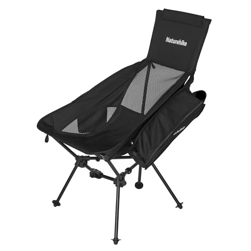 Naturehike Ultralight Camping Chair, Portable Backpacking Chair with Storage Bag, Lightweight Compact Collapsible Camp Chair