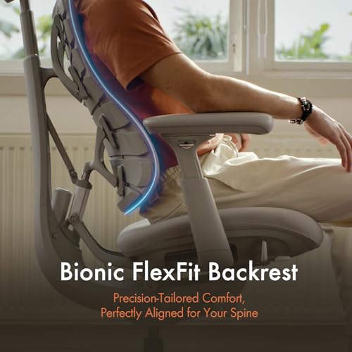 LiberNovo Dynamic Ergonomic Desk Chair + StepSync Footrest Bundle - Comfy Home Office Chair with Adaptive Lumbar Support, ...