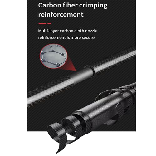 AONIJIE 2pcs Carbon 4 Folding Trekking Pole, New Carbon Fiber Ultra-Light Walking Pole Suitable for Trail Running, Hiking