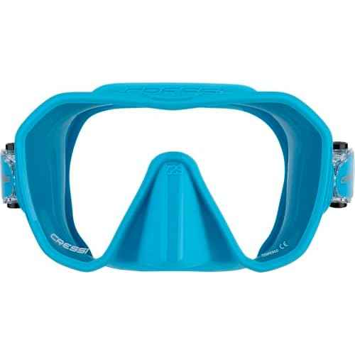 Cressi Adult Frameless Diving Mask - Wide View Mono Lens - Low Internal Volume - Pure Soft Silicone - Z2S: Designed in Italy by Cressi
