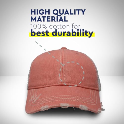 Speedy Pros Ponytail Cap Women's Baseball Cap Embroidered This My Camping Hat Embroidery Cotton
